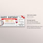 Birthday Restaurant Gift Voucher Editable Template, Surprise Dinner Date Gift Certificate Invite Printable Dining Night Out Gift Reservation