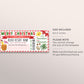 Beach Resort Vacation Travel Ticket Editable Template, Christmas Surprise Trip Reveal, Tropical Beach Weekend Getaway Ticket to Paradise DIY