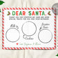 Cookies and Milk for Santa Placemat Editable Template, Dear Santa Cookie Tray Place Mat Printable, Santa Reindeer Treats, Christmas Activity