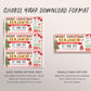 Santa Gift Voucher For Kids Editable Template, Christmas Santa Gift Ticket Surprise Gift Certificate Coupon, Present Gift Card Printable DIY