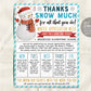 Winter Theme Teacher Staff Appreciation Week Itinerary Flyer Editable Template