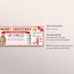 San Francisco Trip Ticket Boarding Pass Editable Template, Christmas Surprise Travel California Vacation Airline Ticket Gift Certificate