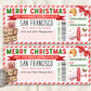 San Francisco Trip Ticket Boarding Pass Editable Template