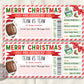 Football Game Christmas Gift Ticket Editable Template
