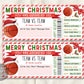 Basketball Game Christmas Gift Ticket Editable Template