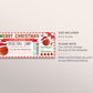 Christmas Basketball Camp Gift Ticket Editable Template, Surprise Training Camp Sports Game Voucher Skills Clinic Coupon Holiday Certificate