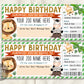 Birthday Zoo Ticket Editable Template, Surprise Gift For Kids, Zoo Membership Holiday Present, Safari Day Trip Animal Park Gift Certificate