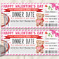 Dinner Night Gift Voucher Certificate Editable Template