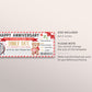 Dinner Night Gift Voucher Certificate Editable Template, Surprise Wedding Anniversary Date Night Restaurant Dinner Night Gift Certificate