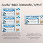 Cruise Boarding Pass Ticket Birthday Gift Editable Template, Surprise Ship Voucher, Vacation Travel Ticket Holiday Trip Reveal Destination