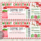 Christmas Shopping Spree Gift Certificate Editable Template