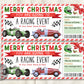 Christmas Car Race Ticket Gift Certificate Editable Template