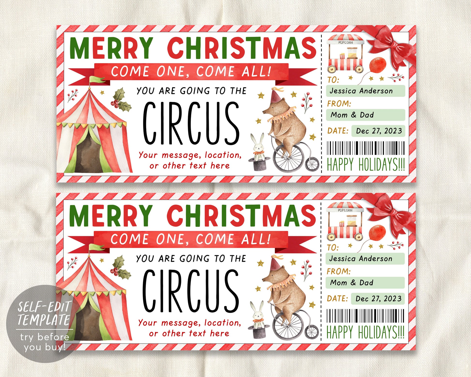 christmas-circus-ticket-editable-template-surprise-carnival-ticket-gi-puff-paper-co for Free Printable Circus Ticket Template Christmas Circus Ticket Editable Template, Surprise Carnival Ticket Gi – Puff Paper Co for Free Printable Circus Ticket Template