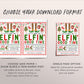 Elfin Good Time Invitation Editable Template, Funny Elf Christmas Holiday Party Invite For Adults, Dirty Secret Santa Gift Swap Party Evite