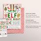 Elf Movie Night Invitation Editable Template, Christmas Movie Night Invite, Holiday Outdoor Movie Evite, Winter Pajama Party Printable