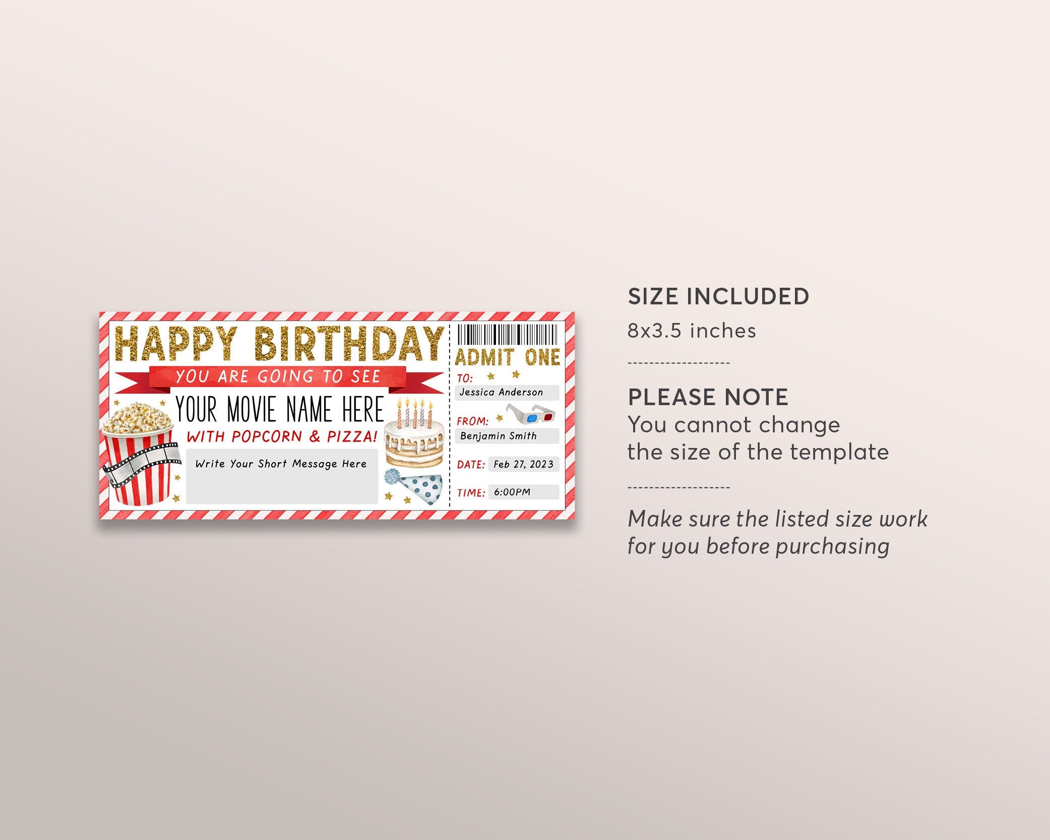 6,457 Movie Ticket Invitation Images, Stock Photos, 3D objects, & Vectors |  Shutterstock