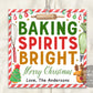 Baking Spirits Bright Tags Editable Templa