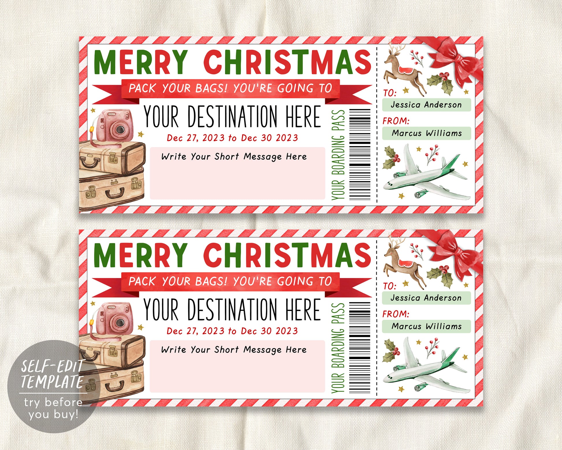 Surprise Trip Boarding Pass Plane Ticket Editable Template, Christmas – Puff Paper Co surprise-trip-boarding-pass-plane-ticket-editable-template-christmas-puff-paper-co