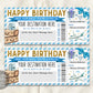 Surprise Trip Boarding Pass Plane Ticket Editable Template