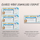 Surprise Trip Boarding Pass Plane Ticket Editable Template, Birthday Trip Vacation Travel Ticket Holiday Reveal Airplane Flight Destination