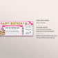Surprise Trip Boarding Pass Plane Ticket Editable Template, Birthday Vacation Travel Ticket Gift For Her, Holiday Reveal Flight Destination