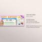 Hawaii Plane Ticket Boarding Pass Editable Template, Surprise Birthday Trip to Hawaii Plane Ticket, Tropical Beach Vacation Getaway Reveal