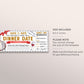 Dinner Date Gift Coupon Editable Template, Restaurant Gift Voucher Surprise Anniversary Dinner Date Gift Certificate, Night Out Reservation