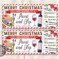 Paint And Sip Ticket Class Christmas Gift Certificate Ticket Editable Template