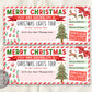 Christmas Lights Tour Ticket Editable Template