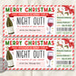 Christmas Night Out Gift Voucher Editable Template