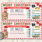 Los Angeles Trip Ticket Boarding Pass Editable Template