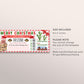Arizona Trip Ticket Boarding Pass Editable Template, Christmas Surprise Travel Vacation Airline Ticket Gift Certificate Holiday Trip Reveal