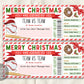Baseball Game Christmas Gift Ticket Editable Template
