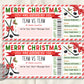 Hockey Game Christmas Gift Ticket Editable Template