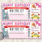 New York City Trip Ticket Editable Template
