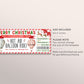 Hot Air Balloon Ticket Editable Template, Christmas Surprise Hot Air Balloon Gift Certificate Reveal Balloon Ride Voucher Experience Coupon