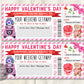 Surprise Valentines Weekend Getaway Voucher Editable Template