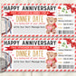 Dinner Night Gift Voucher Certificate Editable Template