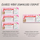 Valentines Day Boarding Pass Editable Template, Surprise Trip Plane Ticket, Vacation Travel Ticket, Holiday Trip Reveal Flight Destination
