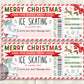 Ice Skating Christmas Gift Voucher Editable Template