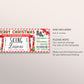 Skiing Lessons Voucher Gift Voucher Editable Template, Surprise Christmas Ski Training Gift Certificate, Holiday Skiing Trip Vacation Coupon