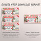 Christmas Nutcracker Ballet Gift Ticket Editable Template, Surprise Holiday Performance Theatre Ballet Gift Certificate Voucher, Last Minute