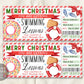 Christmas Swim Lessons Gift Certificate Ticket Editable Template