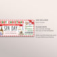 Christmas Spa Day Gift Voucher Ticket Editable Template, Surprise Spa Treatment Coupon Reveal, Holiday Spa Membership Package Certificate