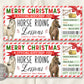 Horse Riding Lessons Christmas Gift Voucher Christmas Editable Template