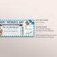 Fathers Day Surprise Boarding Pass Editable Template, Vacation Travel Plane Ticket Voucher For Dad, Trip Flight Destination Certificate