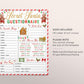 Secret Santa Gift Exchange Questionnaire Editable Template, Holiday Gingerbread Cookie Christmas Form Present Swap Wishlist Printable