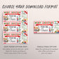 Painting Class Christmas Gift Certificate Ticket Editable Template, Surprise Painting Experience Art Lessons Classes, Oil Painting Voucher