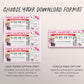 Valentines Day Movie Ticket Invitation Editable Template, Movie Night Family Friends Wife Husband Gift Voucher Invite Reveal, Cinema Theatre