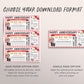 Movie Ticket Invitation Editable Template, Wedding Anniversary Movie Night For Wife Husband Gift Voucher Invite Reveal, Cinema Coupon
